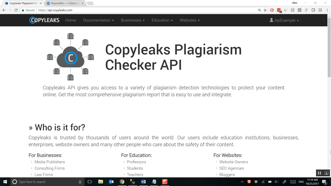 Copyleaks Plagiarism Checker API - Integration using the Node.js SDK on  Vimeo